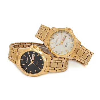 CHENXI Mærker af Høj Kvalitet Ure Par Quartz Stainless Steel Gold Watch Mænd og Kvinder i Business Gave Armbåndsur Damer