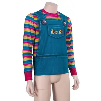 Child ' s Play Cosplay Chucky Kostume Buddi Dukke 3D-printet Skjorte Top Voksen Tøj Halloween, Karneval