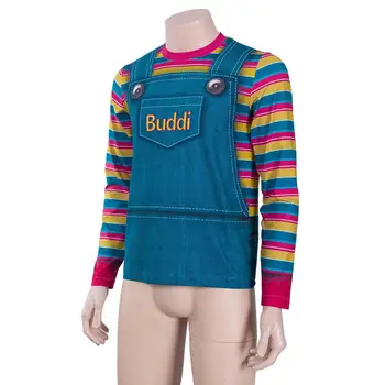 Child ' s Play Cosplay Chucky Kostume Buddi Dukke 3D-printet Skjorte Top Voksen Tøj Halloween, Karneval