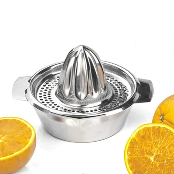 Citron Frugter Saftpresser i Rustfrit Stål Orange Manuel Saftpresser Små og Bærbare