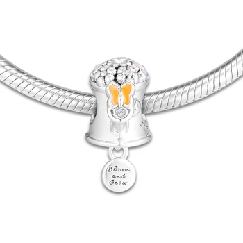 CKK Passer til Pandora Armbånd Charms 925 Oprindelige Sterling Sølv Blomstrende Vandkande Perler Kvinder DIY Smykker at Gøre Bijoux Femme