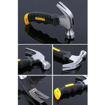 Claw Hammer High-carbon Stål, Mini Claw Hammer, Non-slip Multifunktionelle Stødsikkert Håndtere Installation Hammer, Søm, Hammer Værktøj