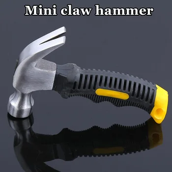 Claw Hammer High-carbon Stål, Mini Claw Hammer, Non-slip Multifunktionelle Stødsikkert Håndtere Installation Hammer, Søm, Hammer Værktøj