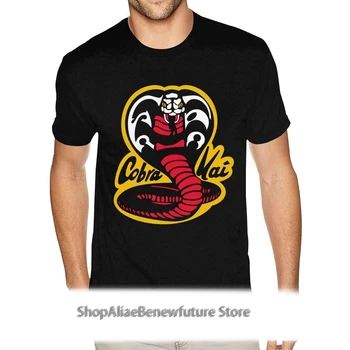 Cobra Karate Tees Teenagere 80'ER Grunge-Shirts Shirts Mand Korte Ærmer Rabat Mærkevarer Tøj
