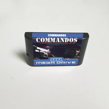 Commandos - 16 Bit MD Game Card til Sega Megadrive Genesis spillekonsol, Patron