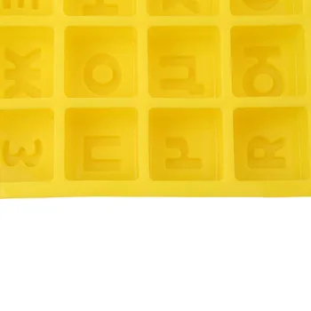 Computer russiske alfabet/brev Silikone Formen Jelly Candy Pudding Chokolade Skimmel DIY Wienerbrød Værktøjer Bageplade Bløde Slik Skimmel