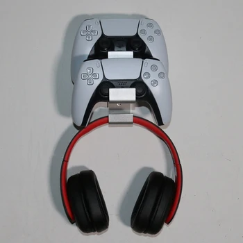 Controller & Hovedtelefoner vægbeslag Holderen Bøjle Fjernbetjening Oplagring Stå for PS5 PS4 NS Skifte