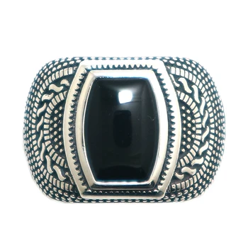 Cool 925 Sølv Vintage Sten Nyeste Ring