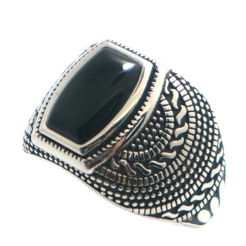 Cool 925 Sølv Vintage Sten Nyeste Ring