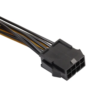 CPU 8Pin til billede Video-Kort med Dobbelt PCI-E PCIe 8Pin (6Pin + 2Pin) Power Distributør af Kabel-30cm F19802