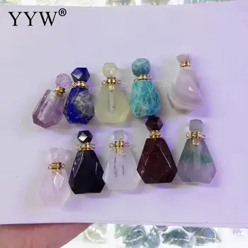 Crystal Parfume Flaske Vedhæng Mode til Alle-Match Halskæde Vedhæng Til Diy Eller Håndlavet For Kvinde Daglige Slid Størrelse Ca 36x18mm
