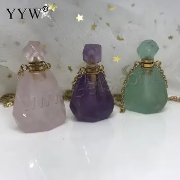 Crystal Parfume Flaske Vedhæng Mode til Alle-Match Halskæde Vedhæng Til Diy Eller Håndlavet For Kvinde Daglige Slid Størrelse Ca 36x18mm