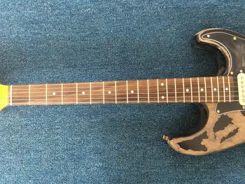Custom Made Vintage 21 bånd, Elektrisk Guitar Høj kvalitet Alder krop med Ahorn hals og rosentræ gribebræt