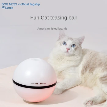 Cy Cat Toy Bolden Pet Light-Emitting Dog Bolden Bide-Resistente Laser Automatisk Kat Drilleri Bolden Kat Legetøj med Lyd Self-Hi