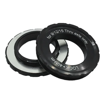 Cykel Center Lock Disc Brake Rotor Hub Lockring til 9mm 12mm15mm Aksel Center Lock Dække Ring