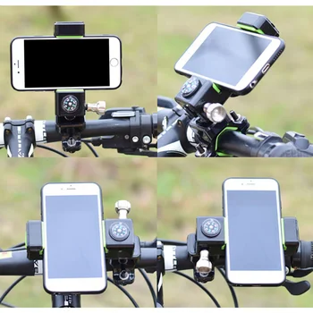 Cykel Holdeskålen Mobiltelefon Holder Justerbar Telefonen Stå med Lys
