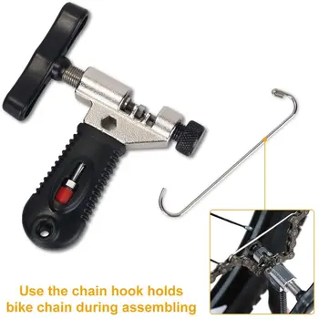 Cykel Kæde Repair Tool Kit, Bike Master Link Tang Remover Kæde Breaker Splitter Cutter & Kæde Wear Indicator Checker