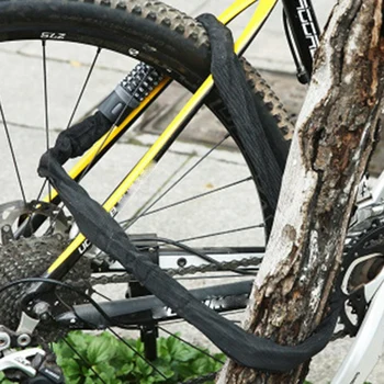 Cykel Lås Vej MTB Cykel Kæde Lås Anti-Tyveri Fem-Cifret Adgangskode Legeret Stål 120cm Lås Cykling Fed Lås