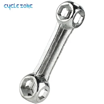 Cykel Reparation Værktøj Holdbar Dog Bone Form Mini Sekskantede Skruenøgle Huller Zink Legering 6-15 mm 10 i 1 Drejningsmoment Cykling Skruenøgle håndværktøj