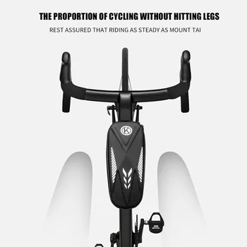 Cykelstellet Foran Top Tube Taske Vandtæt Reflekterende Store MTB Cykel Pack