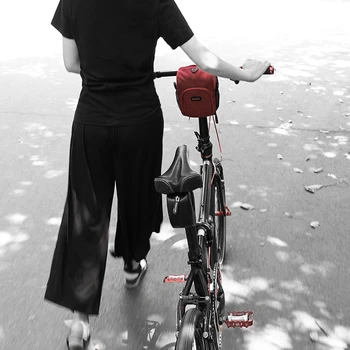 Cykelstyr Taske Cykel Foran Taske Foldecykel Første Skulder Taske Pack Multi Telefonholder Taske Med Regnslag Cykel Taske