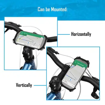 Cykling Cykel Mobiltelefon Montere Silikone Stødsikkert Anti-Ryste Universal Mobiltelefon Holder Stand til Cykel, Motorcykel Klapvogn