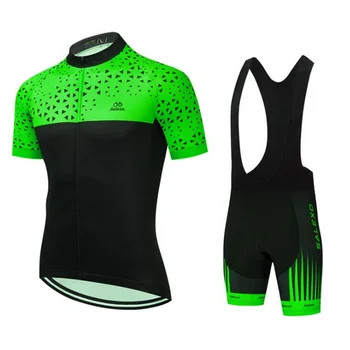 Cykling Jersey Sat 2021 Mænd MTB Cykel Tøj kortærmet Sommer Hurtig Tør Cykel Tøj Uniform Pro Cycling Sæt Sportstøj