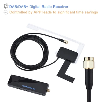 DAB Radio Modtager med Antenne DAB+ Digital Radio-Modtager, Radio Plug and Play-Radio Modtager til Android Navigation System Bil