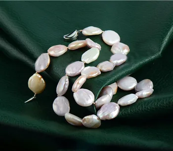 Damemode Store Naturlige barok perle halskæde med Armbånd