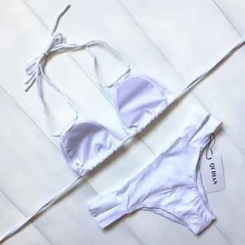 Damer Seler Sexet Ryg-To-Delt Split Bikini Swimsuit Badetøj Badetøj