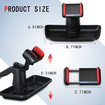 Dash Multi-Mount Phone Kit til 2011-2018 Jeep Wrangler JK med opbevaringsboks til Mobiltelefoner Mini Tablets Tilbehør
