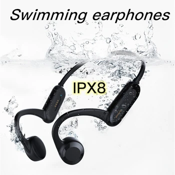 DDJ X18 For Xiaomi Huawei Bone Conduction Bluetooth-5.0 Svømning Hovedtelefoner IPX8 Sport Stereo Lang Standby Vandtæt Headsets