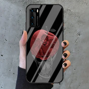 Death Note DN Telefon Hærdet Glas Cover Til Huawei P Nova Mate 5T 20 30 40-E Pro Lite Smart 2019 2021 Vandtæt Soft