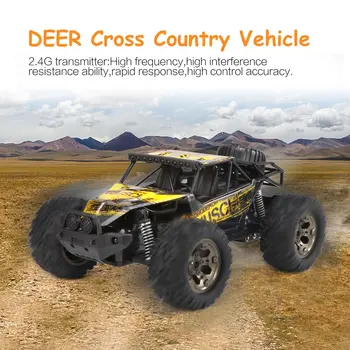DEER MAND 1:12Country Køretøjer 25 KM/H 500mAh Fjernbetjening Model Off-Road Køretøj Toy 2,4 GHz Klatring Bil