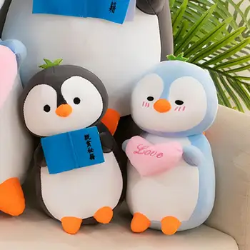 Dejlig Tre-Dimensionelle Bløde Dukke Nuttede Sjove Udtryk Søde Pingvin Plys Legetøj til Dekoration Dejlig Gave til Kæreste