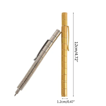 Dekompression Magnetisk Metal Pen Multi-funktion Skrive Magnet Kuglepen Nyhed Gaver til venner eller Børn 652E
