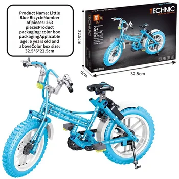 Denne High-tech Konkurrencedygtige Cykel byggesten Kreative Udsmykninger Små Partikler Dreng Samlet Lastbil Toy Gave QL044