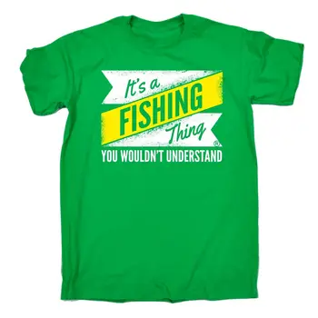 Dens En Fiskeri Forstå Mænd T-SHIRT Fisk fødselsdag mode gave KORT Casual BOMULD O-Neck t-shirt