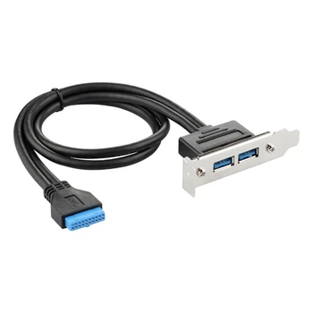 Desktop-Computer USB 3.0-udvidelseskort 20P Bezel Kabel-Bit Pci Udvidelse USB3.0 i Høj Bezel Bageste USB-Kabel