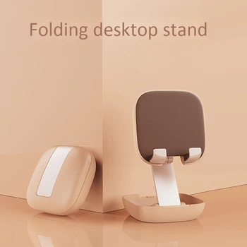 Desktop Mobiltelefon Stå Udtrækkelig Sammenklappelig Stand Bærbare Kreative Lomme Mini Stativ passer til de Fleste Smartphones