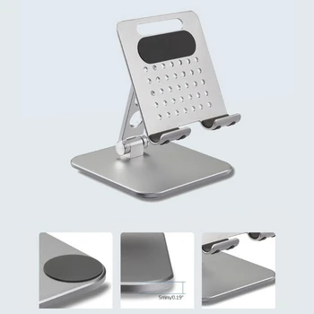 Desktop Tablet Stå Køligere Notebook Stand Air Flow Justerbar Cooling Pad til iPad Pro E-bog til Smartphone 7.9-12.9 tommer