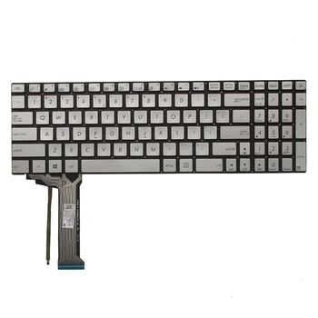 Det AMERIKANSKE tastatur til ASUS G552 G552V G552VW G552VX FZ50JX GL752VW GL742VW baggrundsbelyst engelsk laptop tastatur sølv/rød