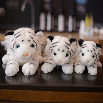 Det virkelige Liv Tiger plys legetøj dukker panda Husky leopard tegnefilm dukker simulering udstoppede dyr fødselsdag gaver overdådigt dekoration