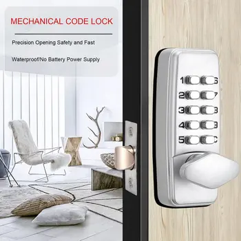Digital Adgangskode Dørlås Mekanisk Kode Nøglefri Låse Døren Vandtæt Generation Password Elektronisk Lås