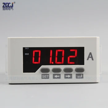 Digital DC amperemeteret med 2 relæer output DC 0-5A nuværende meter med alarm output CJ-DA51-2O med skifte signal output