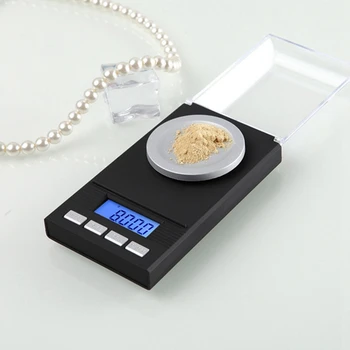 Digital Milligram Skala 100 x 0,001 G - med Mini-LCD-Display, Digital Pocket Balance, Digitale Laboratorium Balance