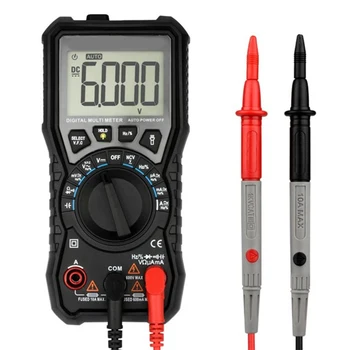 Digital Multimeter Tester NCV DC-AC Spænding Modstand, Kondensator Multimeter Test Fører Pennen Automatisk Måling 200V~600V 6000 Tæller