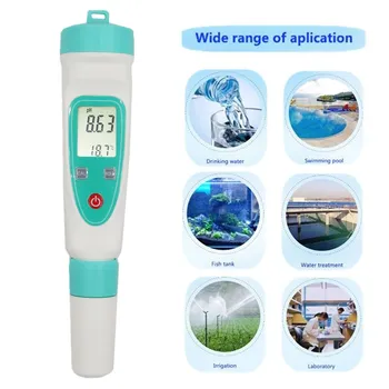 Digital PH-Meter/PH Tester/Vand Kvalitet Tester for Drikkevand, Hydroponics, Akvarier, Swimmingpools 0.01 PH-Måling 40%off