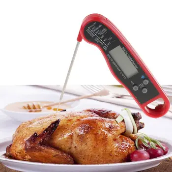 Digitale Mad Termometer Vandtæt Stort LCD-Display Baggrundslys Lang Sonde Instant Læse til Madlavning Kød, BBQ-Grill Væsker