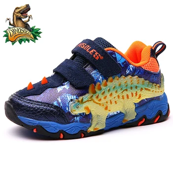 Dinosaur børns Glødende Sneakers Til Drenge, Kids sko til Børn, Sport 3D Dinosaur Børn Sneakers Sko